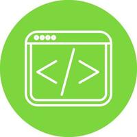 Web coding Vector Icon Design