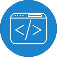 Web coding Vector Icon Design
