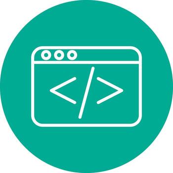 codificación vector icono diseño