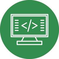 codificación vector icono diseño