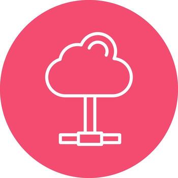 Cloud computing Vector Icon Design