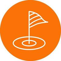 Minigolf Vector Icon Design