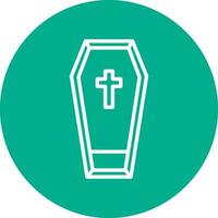 Coffin Vector Icon Design