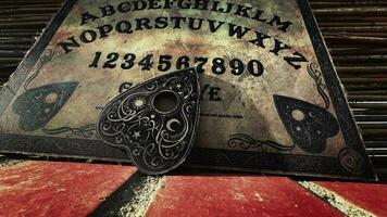 espiritual assustador feitiçaria ouija borda dentro ao ar livre conceito video