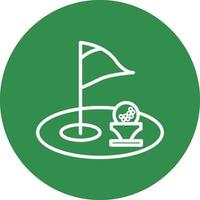 Golf hole Vector Icon Design