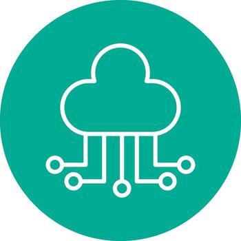 Cloud computing Vector Icon Design