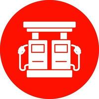 Gas station Vector Icon Design