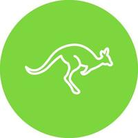 Kangaroo Vector Icon Design