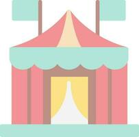 Circus tent Vector Icon Design