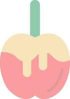 diseño de icono de vector de manzana de caramelo