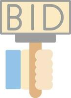 Bid Vector Icon Design