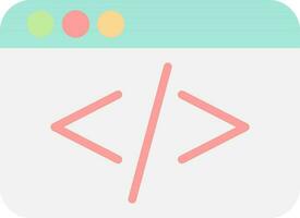 Coding Vector Icon Design