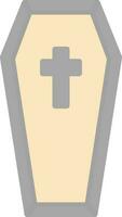 Coffin Vector Icon Design