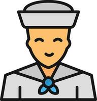 Sailor Vector Icon Design