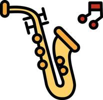 Saxophone Vector Icon Design