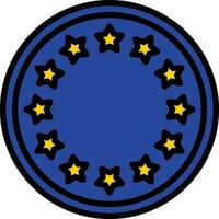 europeo Unión vector icono diseño