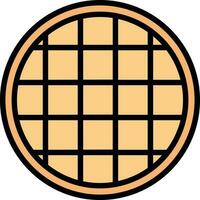 Waffle Vector Icon Design