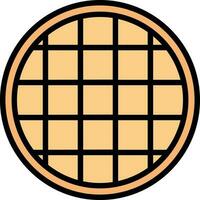 Waffle Vector Icon Design