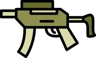 Mitraillete Vector Icon Design