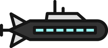 Submarine Vector Icon Design