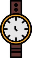 diseño de icono de vector de reloj de pulsera