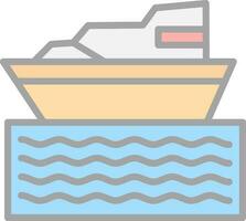 diseño de icono de vector de barco