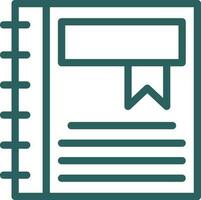 Diary Vector Icon Design