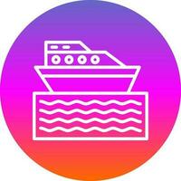 diseño de icono de vector de barco