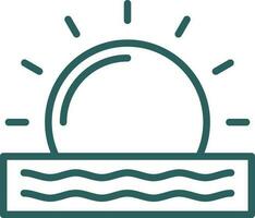 Sunrise Vector Icon Design