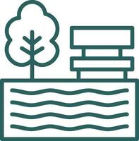 Lake Vector Icon Design