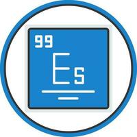 Einsteinium Vector Icon Design