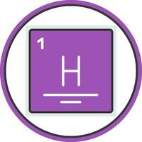 Hydrogen Vector Icon Design