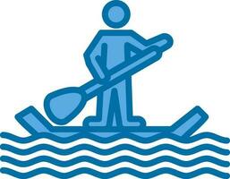 Paddle surf Vector Icon Design