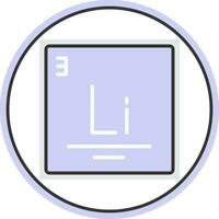 Lithium Vector Icon Design