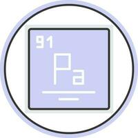 Protactinium Vector Icon Design