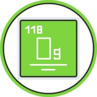 Oganesson Vector Icon Design