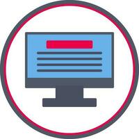 Monitor Vector Icon Design