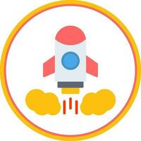 Rocket launch Vector Icon Design