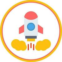 Rocket launch Vector Icon Design