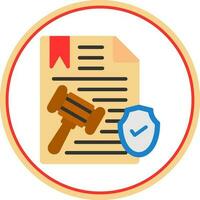 diseño de icono de vector de documento legal