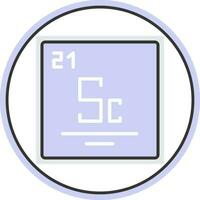 Scandium Vector Icon Design