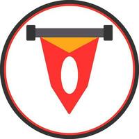Pennant Vector Icon Design