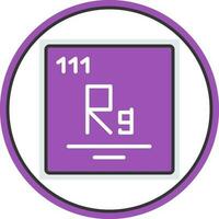 Roentgenium Vector Icon Design