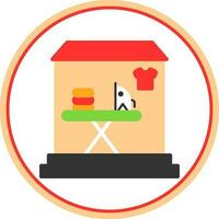 Laundry shop Vector Icon Design