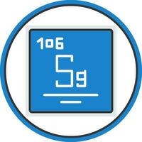 Seaborgium Vector Icon Design