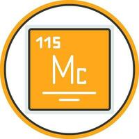 Moscovium Vector Icon Design