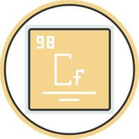 Californium Vector Icon Design