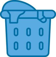 Laundry basket Vector Icon Design