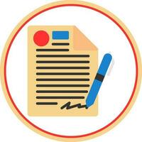 Contract Vector Icon Design