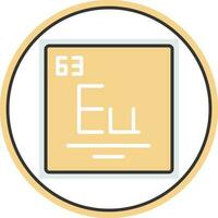 Europium Vector Icon Design